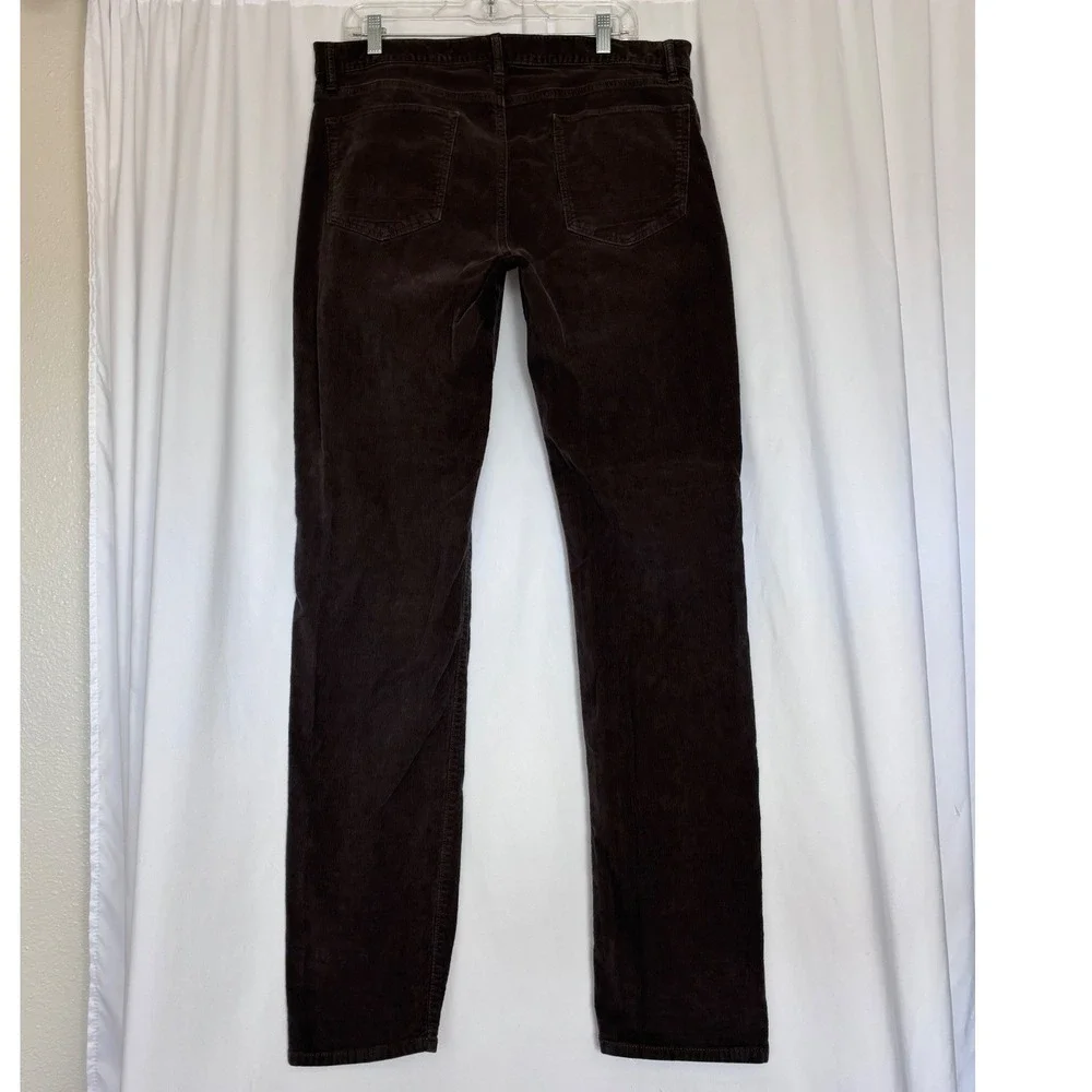 Banana Republic Mens Brown Corduroy Slim Fit Pants 36x36 (Fits 36X34) Trousers